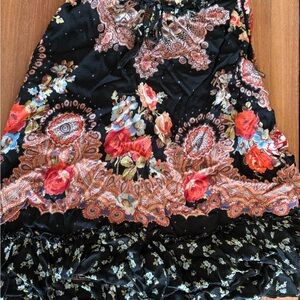 Bila Black Floral Tank Top